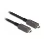 DeLOCK Aktives Optisches USB-C Video + Daten + PD-Kabel 3 m USB 3.2 Gen 2