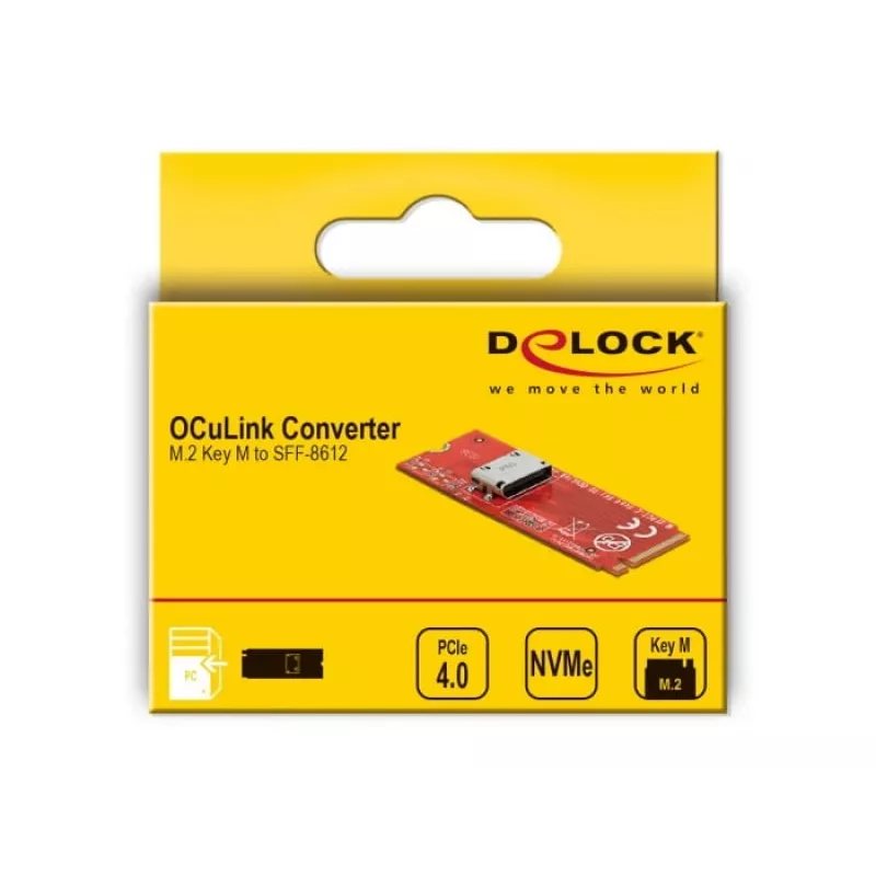 M.2 Key M zu 1 x OCuLink SFF-8612 Konverter DeLOCK 64106