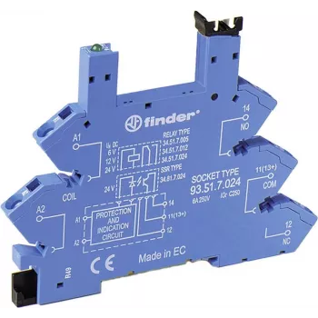 Finder Relaissockel 1 Stück 93.51.0.024 Serie 34 34.51, 34.81 (93.51.0.024)