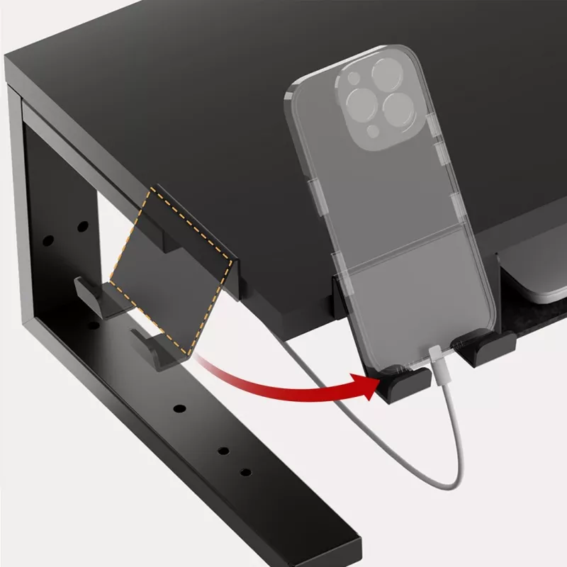 Ergo Office Laptop-/Monitorständer, max. Belastung 20 kg, für Diag. 13-32, schwarz, ER-303 B
