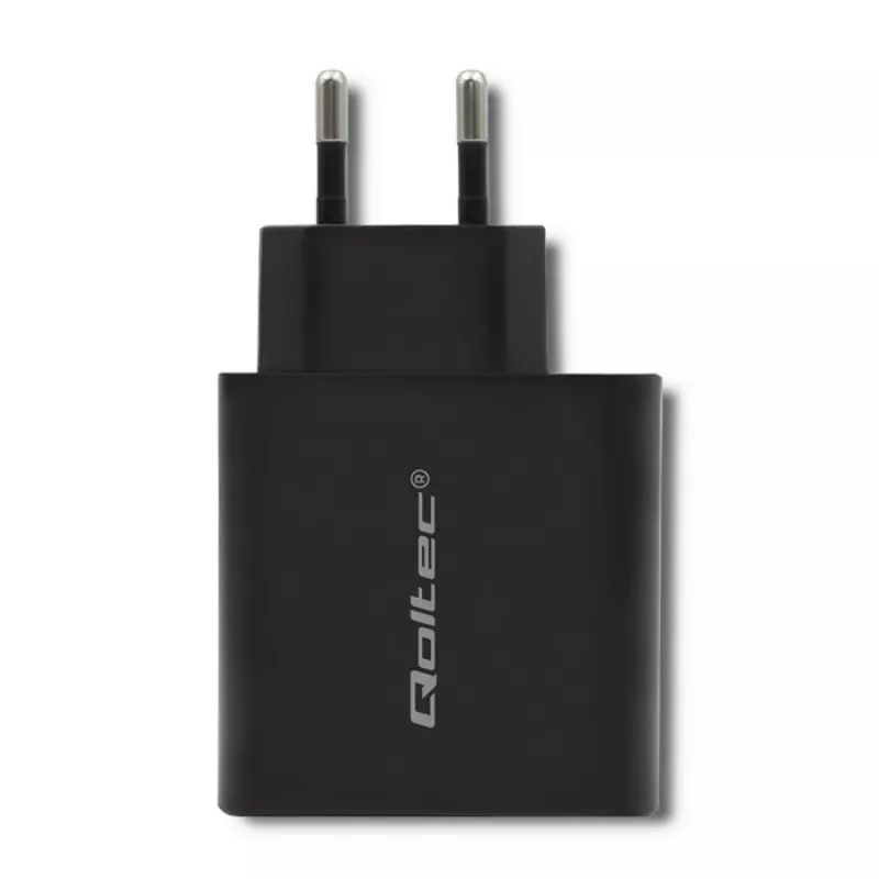 Netzteil QOLTEC 51717 45W 20V 3A AC Ladegerät für Innenräume für Smartwatch, schwarz