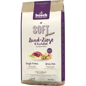 Bosch Soft Senior Trockenfutter für Hunde mit Ziege und Kartoffel, 12,5 kg