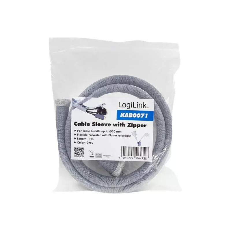 Kabelmantel LogiLink KAB0071 Grau