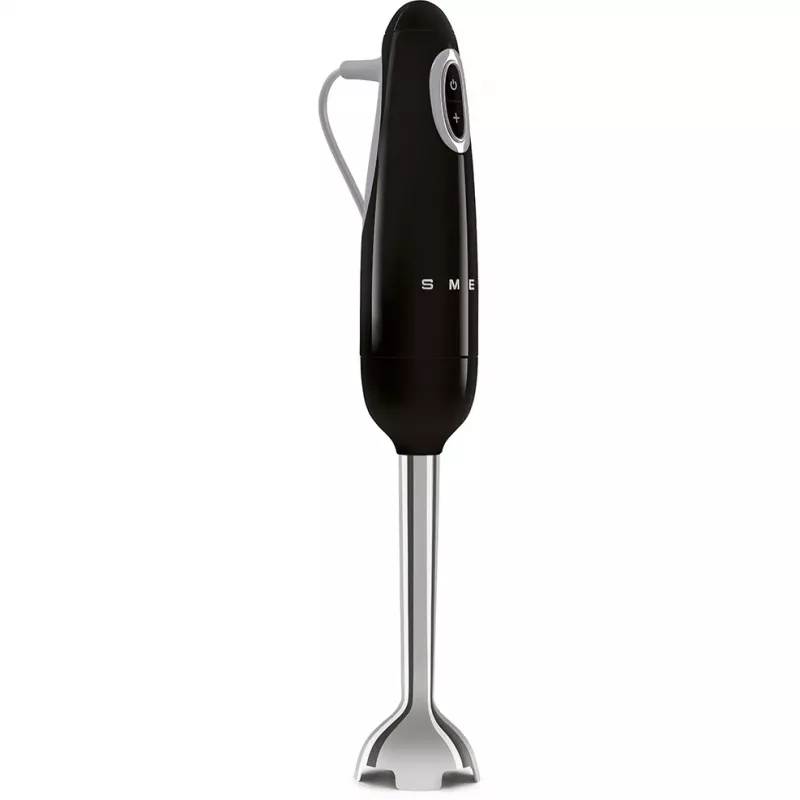 Stabmixer Smeg HBF03BLEU — 700 W Handmixer, 1,4 L Becher, Edelstahlklinge, schwarz