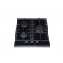 MPM 45-GMH-16 Schwarzer Einbau 45 cm Gas 3 Kochzonen