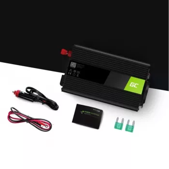 Auto-Wechselrichter Grün Cell INV01DE 300W DC-AC, 12V auf 230V, 1×USB, LED, aktive Kühlung