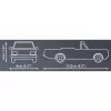 Cobi Konstruktionsspielzeug Opel Rekord C 1700 L Cabriolet Modellbausatz, maßstabsgetreuer Modellbausatz
