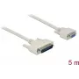 Serielles Kabel DELOCK 86876 D-Sub 25 Pin auf D-Sub 9 Pin, beige, 5 m