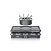 Raclette Grill Severin RG 2347 8 Personen 1400 W Schwarz