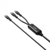 USB-C 2-in-1-Kabel Unitek C14146ABK01 1,8 m, USB-C auf USB-C, 100 W PD, schwarz
