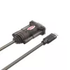 Serielles Kabel Unitek Y-1105K – 1,5 m schwarz, DB-9 Stecker auf DB-9 Stecker