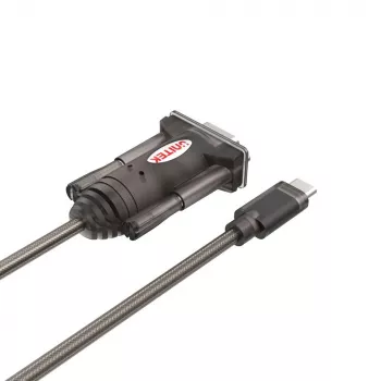 Serielles Kabel Unitek Y-1105K – 1,5 m schwarz, DB-9 Stecker auf DB-9 Stecker