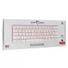 Mechanische Tastatur White Shark Nagamaki GK-006211 — kompaktes Layout, Red mechanische Schalter, weißes Gehäuse