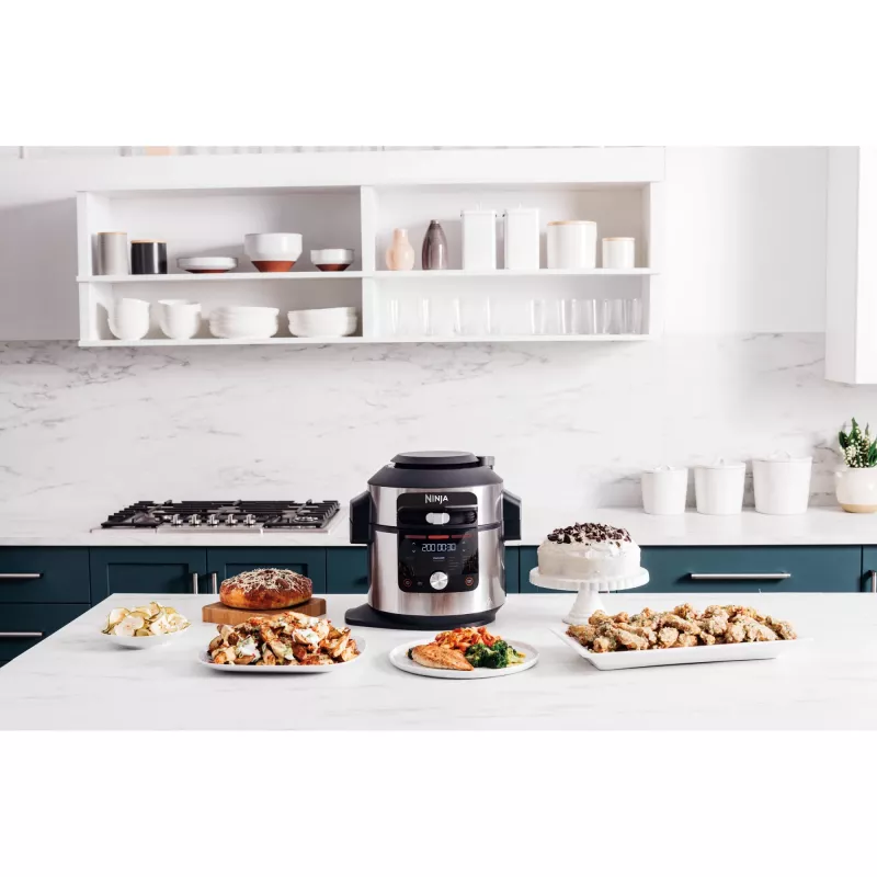 Multikocher Ninja OL750EU 7,5 L 1760 W Schwarz Edelstahl, 14 Automatikprogramme