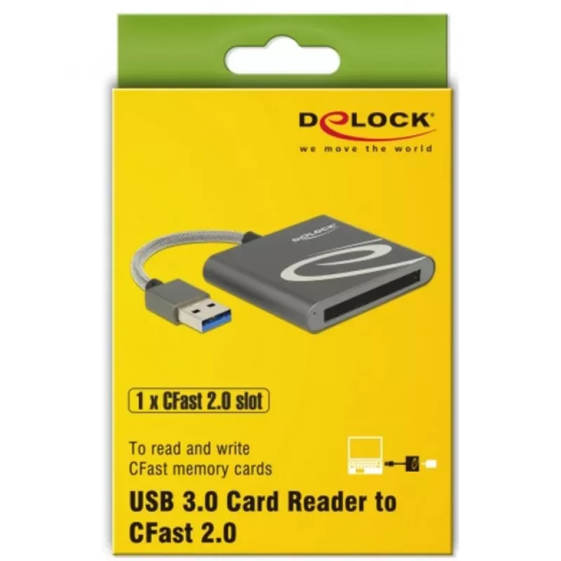 Kartenleser DeLOCK 91525 USB 3.2 Gen 1 Grau