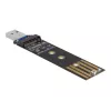 DeLOCK Combo-Konverter für M.2 NVMe PCIe oder SATA SSD USB 3.2 Gen 2 Schwarz