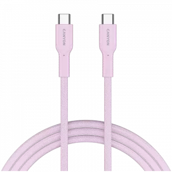CANYON Kabel OnWire 60CL C-C 60W COLOR Geflochten 1m Pink