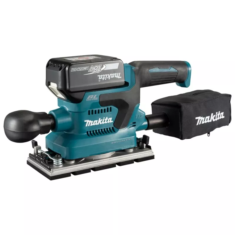 Makita DBO382Z Exzenterschleifer Schwingschleifer 12000 U/min Schwarz, Türkis 200 W