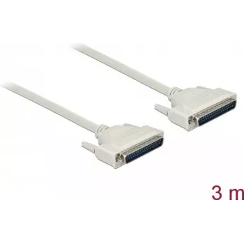 Serielles Kabel DELOCK 86880, D-Sub 37-polig auf D-Sub, beige, 3 m