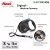 Flexi Automatic Leine Schwarz Design S 5 m, Blau