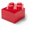 LEGO Stein 4 Rot Transparent – 4x2 Noppen transparenter roter Baustein