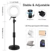 Ring-LED-Lampe Puluz mit verstellbarem Stativ PU391