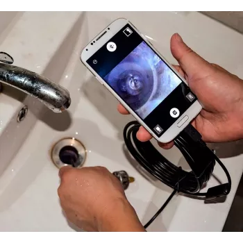 USB-Endoskop MEDIA-TECH ENDOSCOPE 66° CMOS, 640x480 30fps, IP67, 6 LEDs, Magnet & Haken