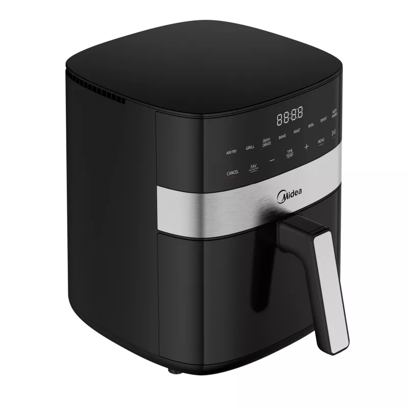 Midea Heißluftfritteuse | MF-CN65E | Leistung 1700 W | Fassungsvermögen 6,5 L | Schwarz