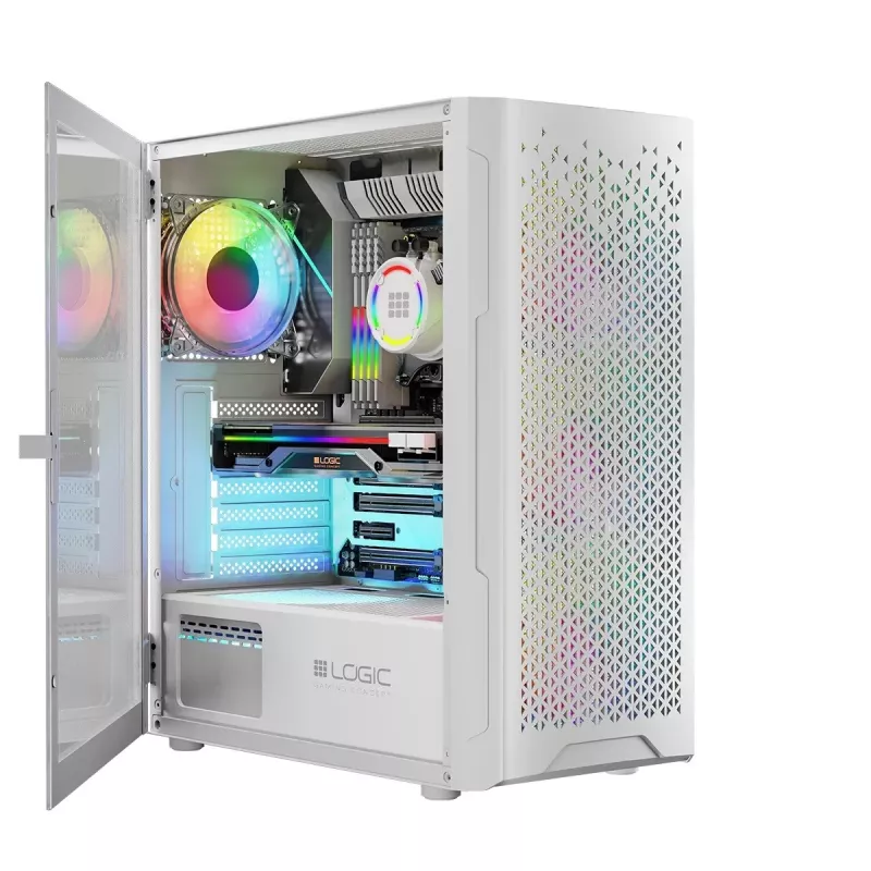 Logic ARAMIS ARGB MINIDI USB 3.0 Gehäuse Weiß