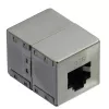 RJ-45 Modular-Kupplung VALUE Cat.6 geschirmt silber