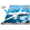 Bauset Cobi Boeing 737-8 — 340 Teile, empfohlenes Alter 7+, blau und weiß