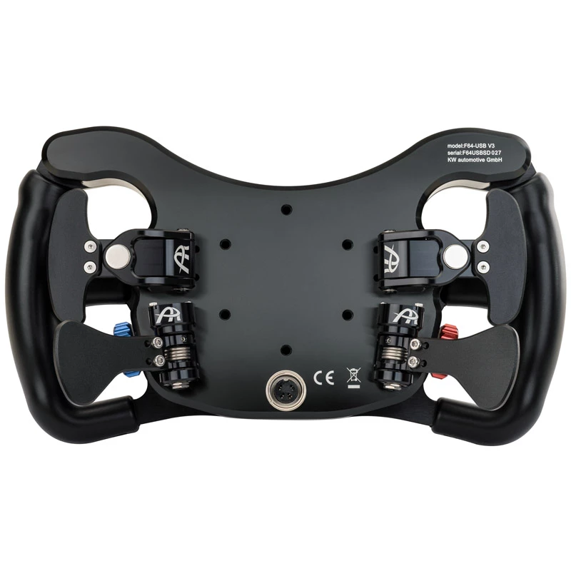Lenkrad Ascher Racing F64-USB V3 — ergonomisches Butterfly-Design, USB-Anschluss