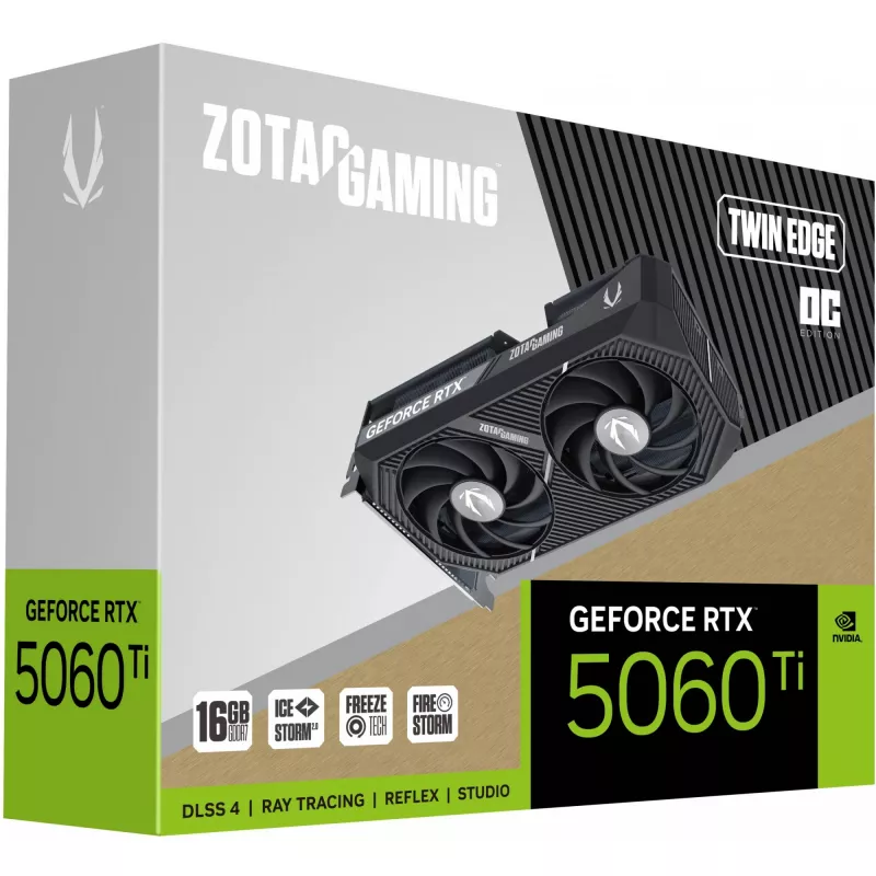 ZOTAC GAMING GeForce RTX 5060 Ti Twin Edge OC 16GB GDDR7 Grafikkarte