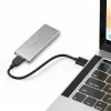 Aluminiumgehäuse QOLTEC 51833 für M.2 SSD, SATA auf USB 3.0, unterstützt bis zu 2 TB