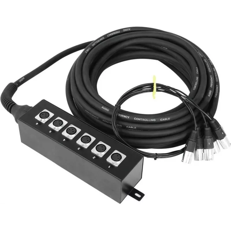 Stagebox Omnitronic Multicore 20m — 6-Kanal-Bühnen-Multicore-Kabel