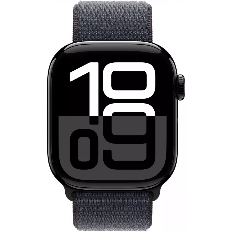 Apple Watch Series 10 GPS 42mm Jet Black Aluminium Case with Ink Sport Loop