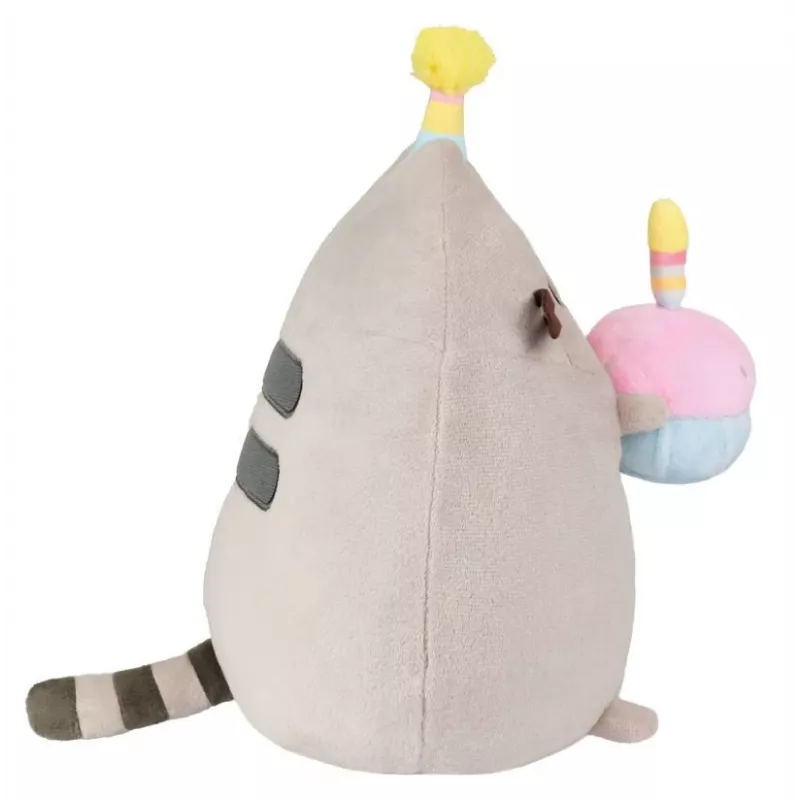 Plüschtier Pusheen von Pusheen — 24 cm Geburtstagshut mit Kuchen Plüschtier
