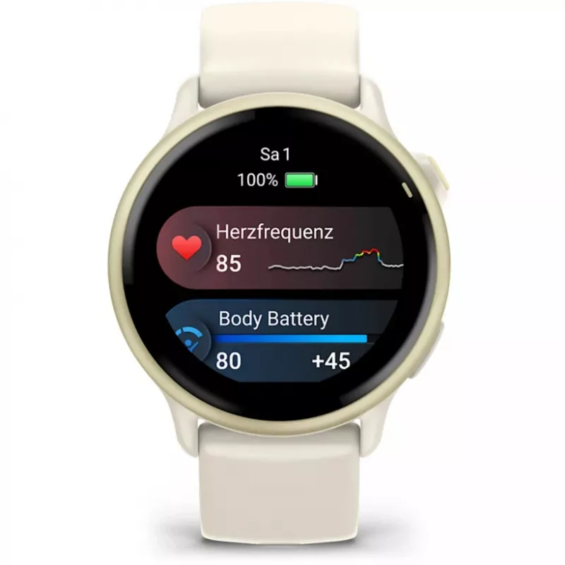 Garmin vívoactive 6 3,05 cm (1,2) AMOLED 42 mm Digital 390 x 390 Pixel Touchscreen Weiß Wi-Fi GPS (Satellit)