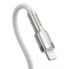 USB-C auf Lightning Kabel Baseus Cafule 1 m, 20 W, Zinkgehäuse, weiß