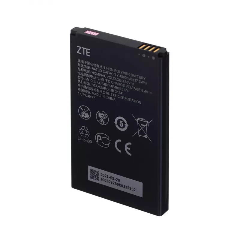 Mobiler Netzwerk-Router ZTE MU5001 — tragbar, 5-GHz-Wi‑Fi 6, 4500-mAh-Akku, SDX55, NanoSIM, 3,8 Gbit/s Download