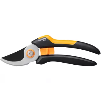 Fiskars Solid M P321 Gartenschere Bypass Schwarz, Orange
