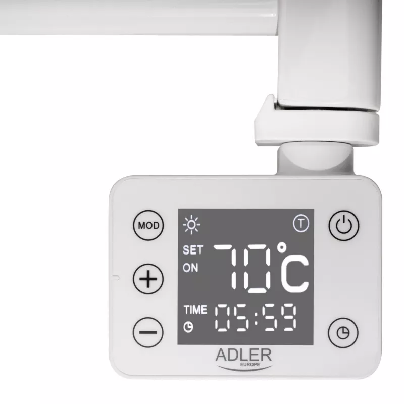 LED Elektrischer Badezimmerheizkörper | AD 7823 | Heizkörper | 400 W | Weiß | IP24