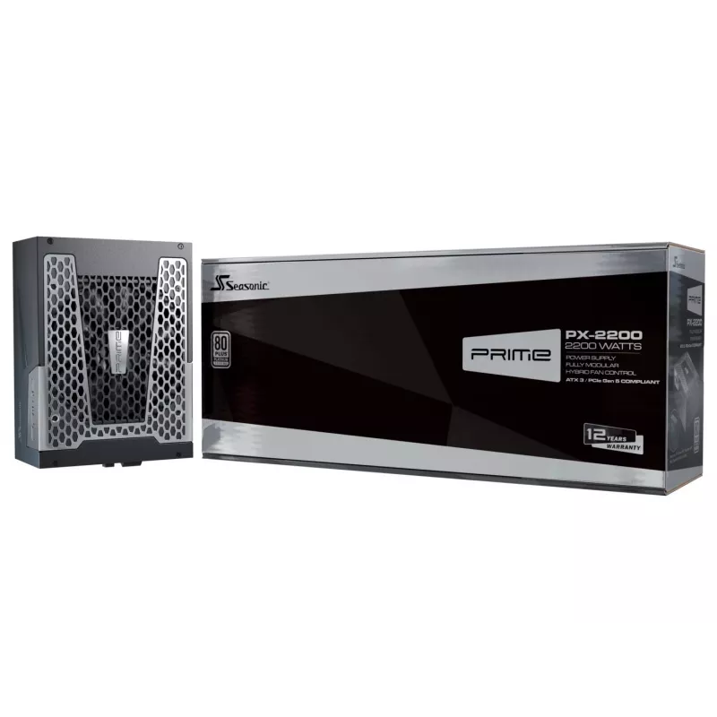 Seasonic Prime PX-2200 Netzteil, 80 PLUS Platinum, vollmodular, ATX 3.1, PCIe 5.1 - 2.200 Watt