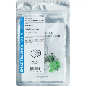 SmartKeeper BL04P1GN 10 x USB B-Port BPort Blockers ohne Schließschlüssel Mini Grün SLSART-0105 SLSART0105 (SLSART-0105)