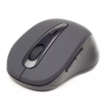 Kabellose optische Bluetooth-Maus GEMBIRD MUSWB2 — für Rechtshänder, 1600 DPI, 6 Tasten, schwarz/grau, AAA-Batterien