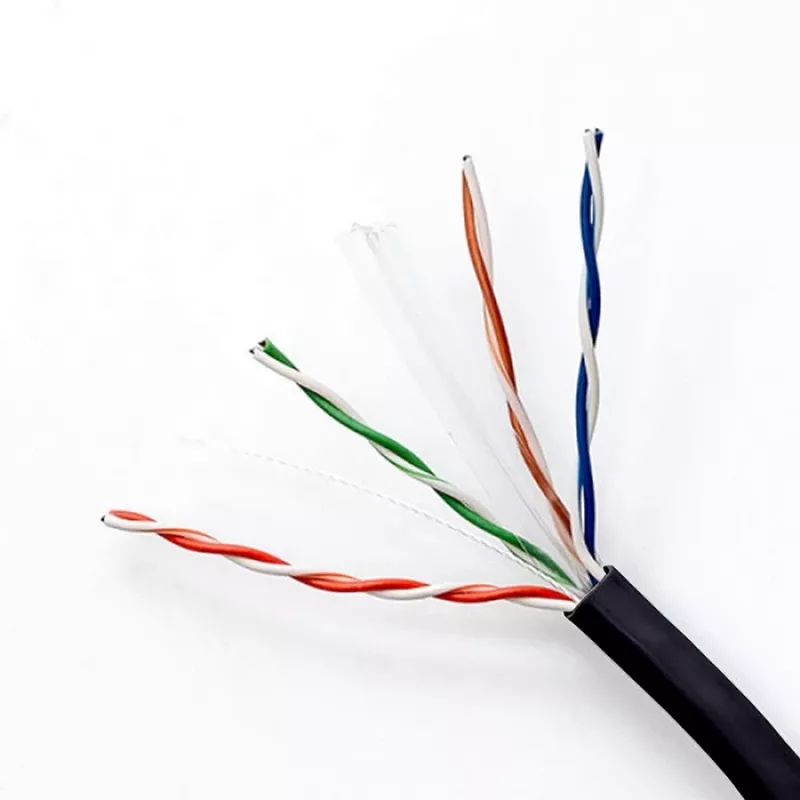 UTP-Patchkabel QOLTEC CAT6 100 m schwarz