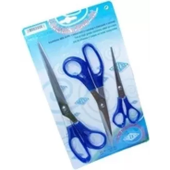Scheren-Set WEDO 977 303 – 3-teiliges Edelstahl-Scherenset, Längen 160 mm, 210 mm, 255 mm