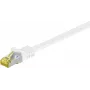 Wentronic GoobayCat.7 Rohkabel Patchkabel, S/FTP (PiMF), Weiß, 25 m - LSZH halogenfrei, Kupfer, RJ45-Stecker (91100)