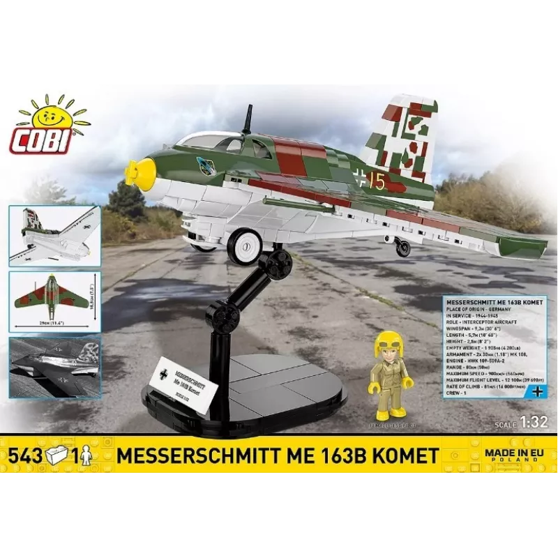 Bausteine Messerschmitt Me 163B Komet 543 Teile