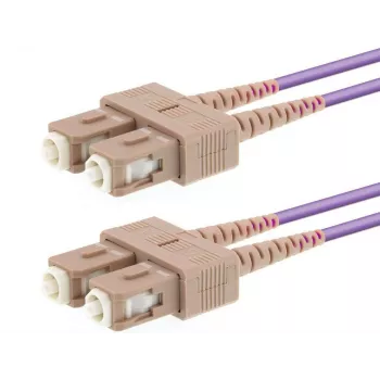 Glasfaserkabel LOGON AL5SCSC05I/4I OM4 5 m 2x SC auf 2x SC (pink)